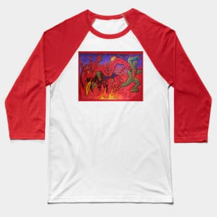 Classic Creatures Fight Baseball T-Shirt